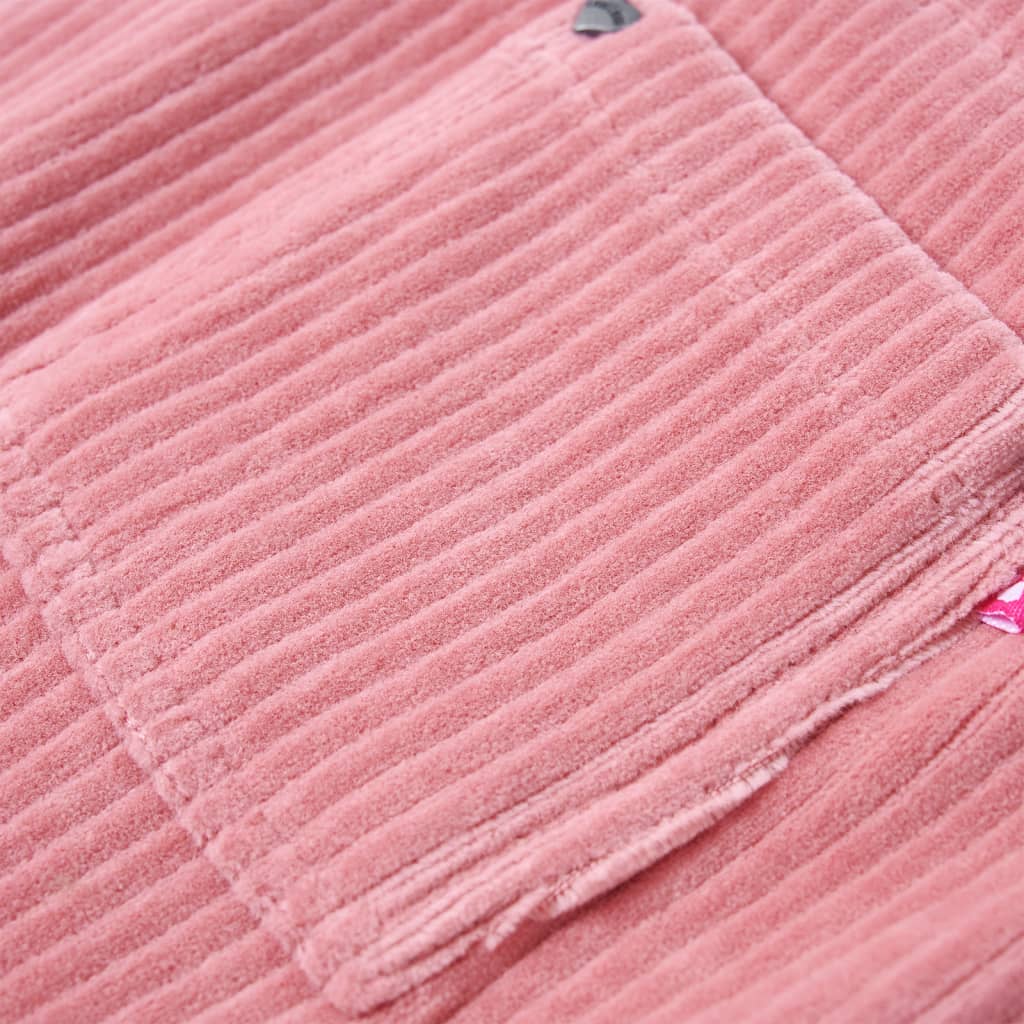 Vestido infantil pana rosa claro 92