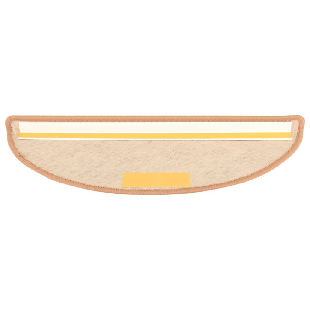vidaXL Alfombrilla autoadhesiva escalera sisal 15uds naranja 56x17x3cm