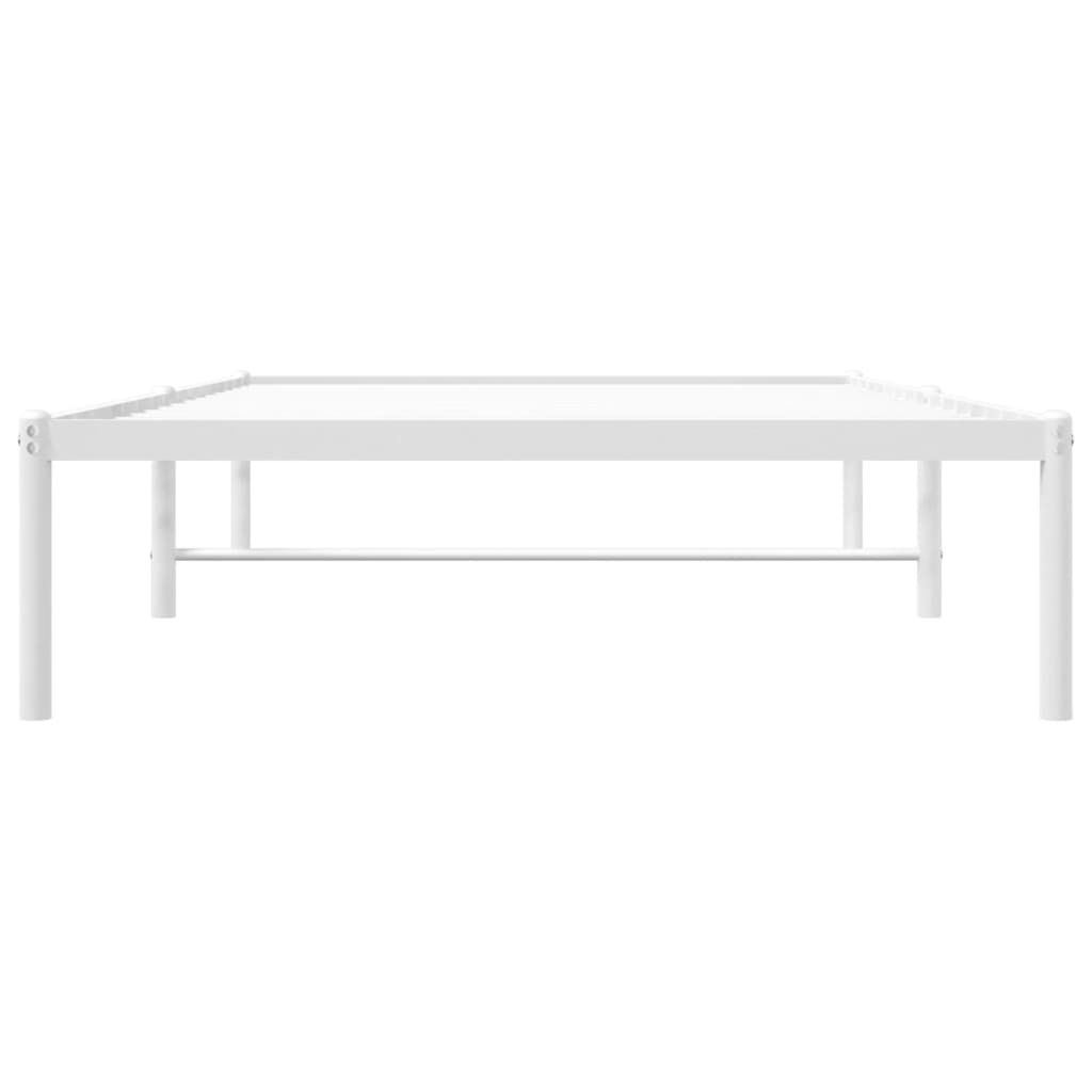 vidaXL Estructura de cama metal blanca 100x190 cm