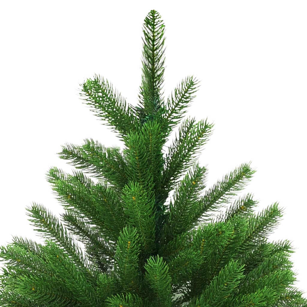 vidaXL Árbol de Navidad artificial hojas realistas verde 120 cm