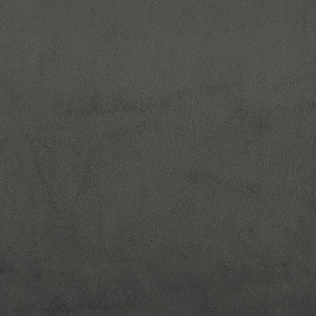 vidaXL Silla de comedor de terciopelo gris oscuro