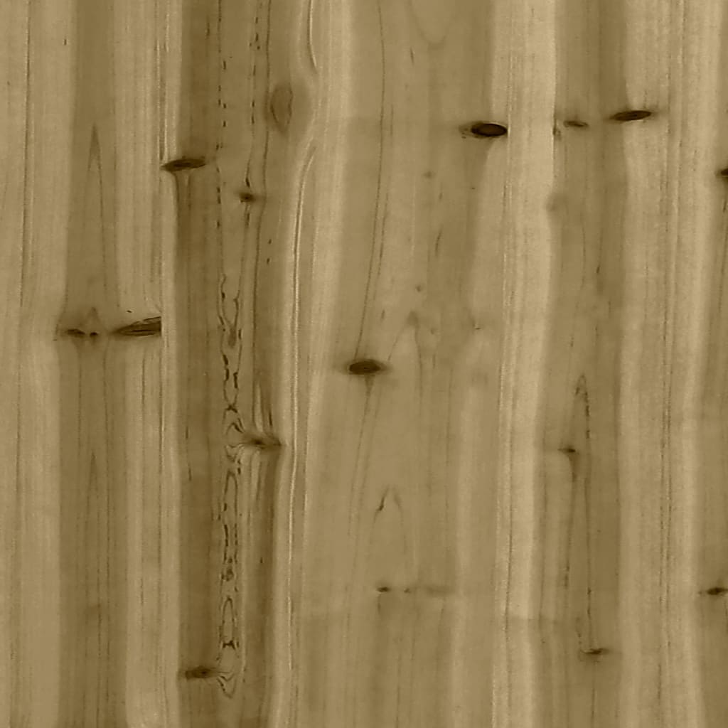 vidaXL Jardinera de madera de pino impregnada 60x31x31 cm