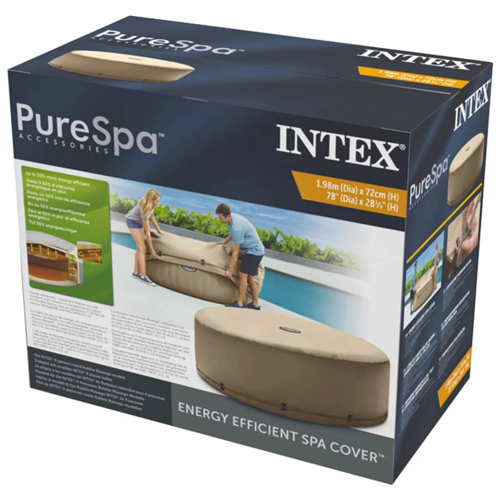 Intex Cubierta de bañera de hidromasaje de bajo consumo