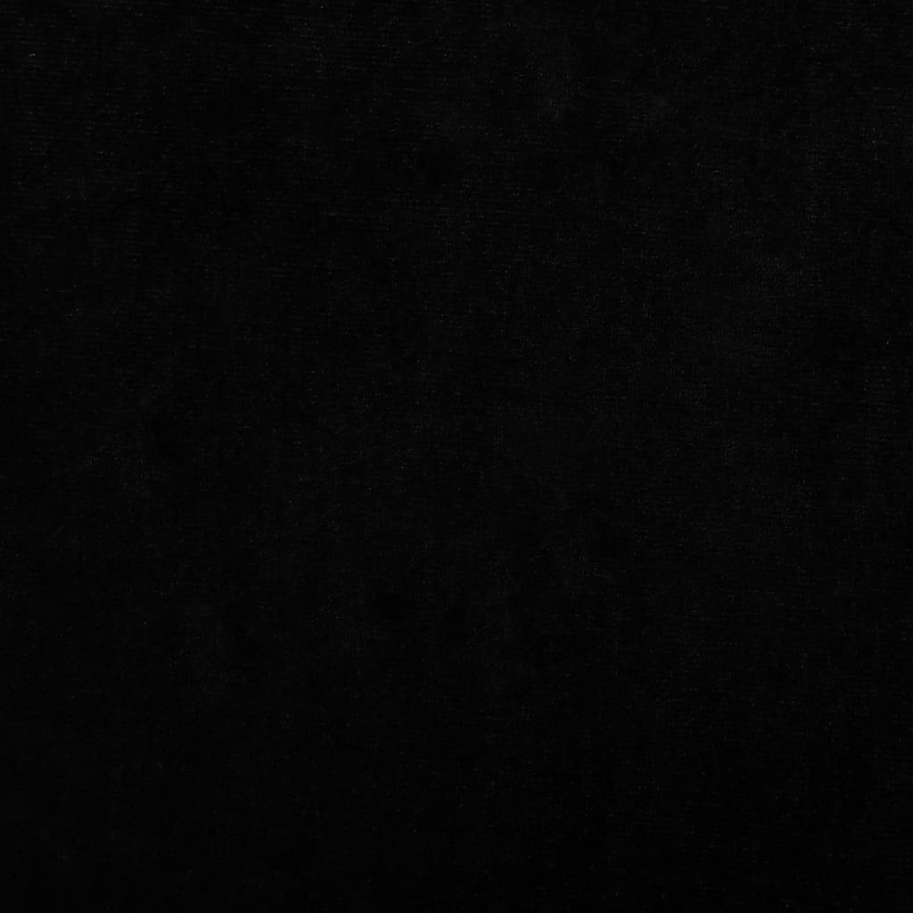 vidaXL Cama para perros de terciopelo negra 100x54x33 cm