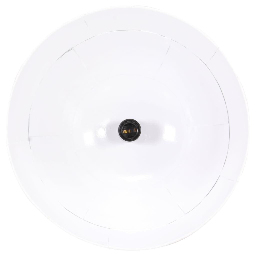 vidaXL Lámpara colgante vintage 25 W blanca redonda 31 cm E27
