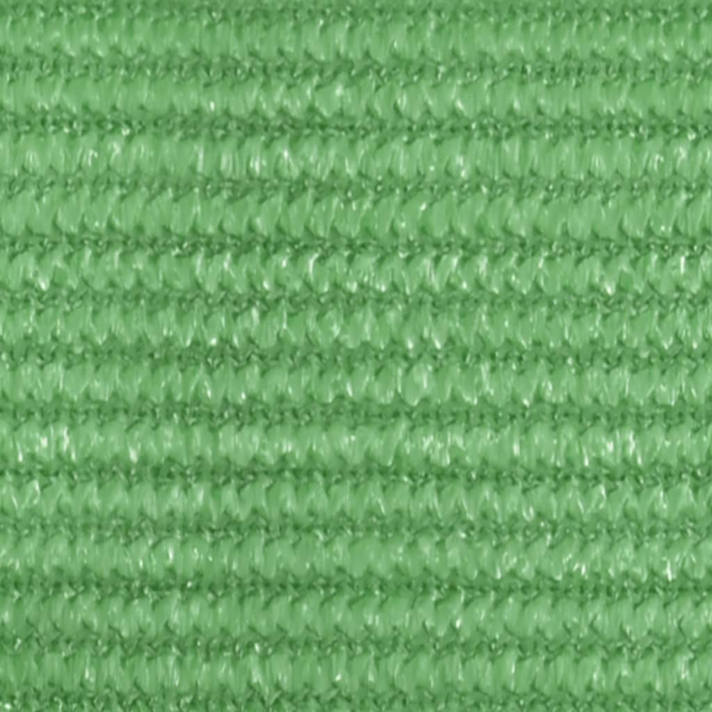 vidaXL Toldo de vela HDPE verde claro 160 g/m² 3x4 m