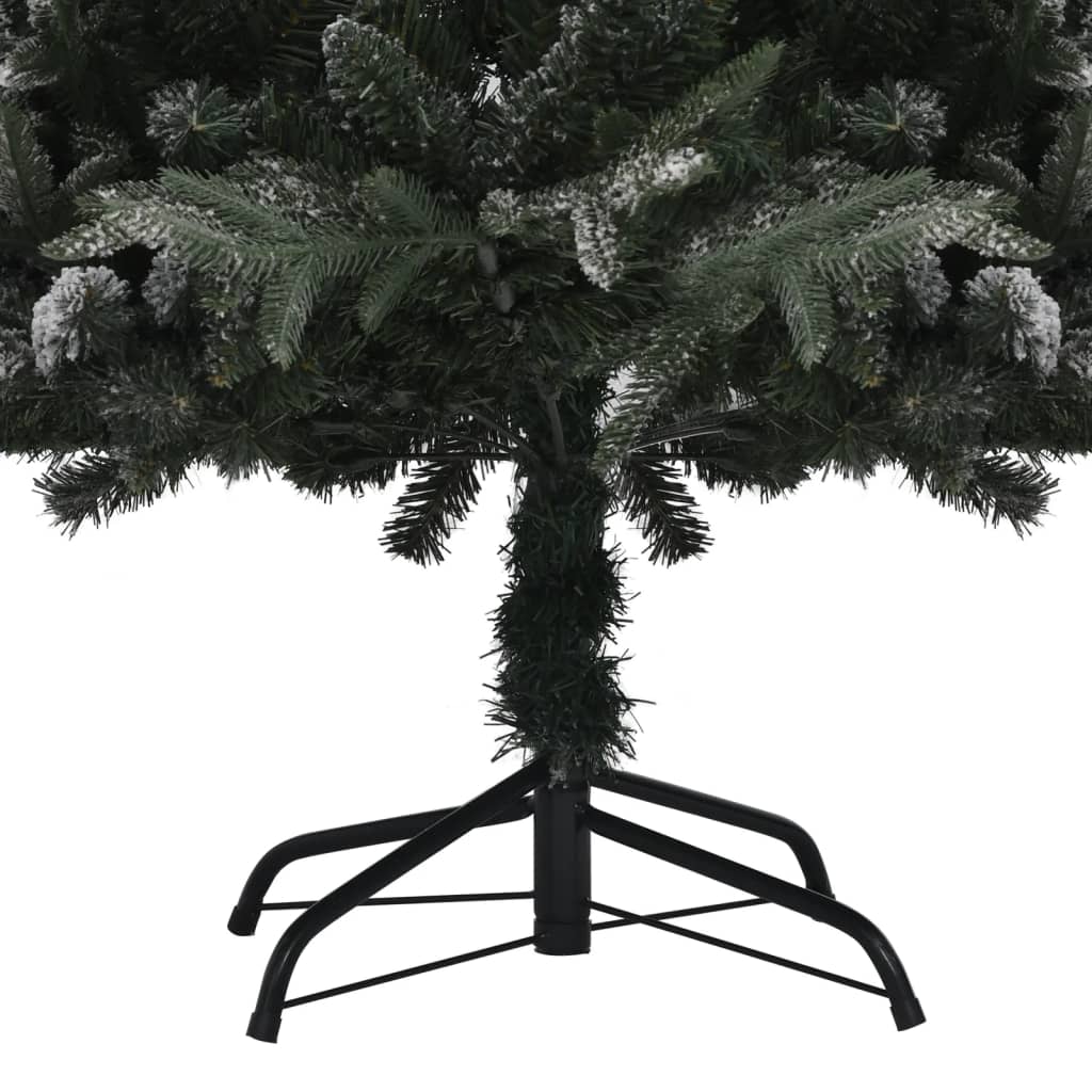 vidaXL Árbol de Navidad artificial con luces y nieve PVC&PE 240 cm