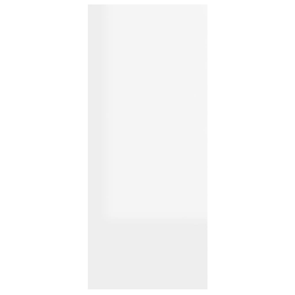 vidaXL Estantería/divisor de espacios blanco brillante 60x30x72 cm