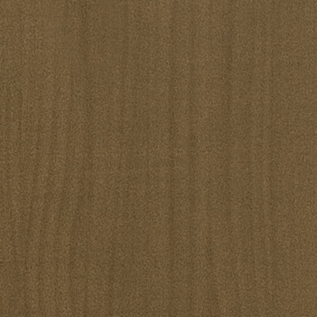 vidaXL Mesa de centro de madera maciza pino marrón miel 50x50x33,5 cm