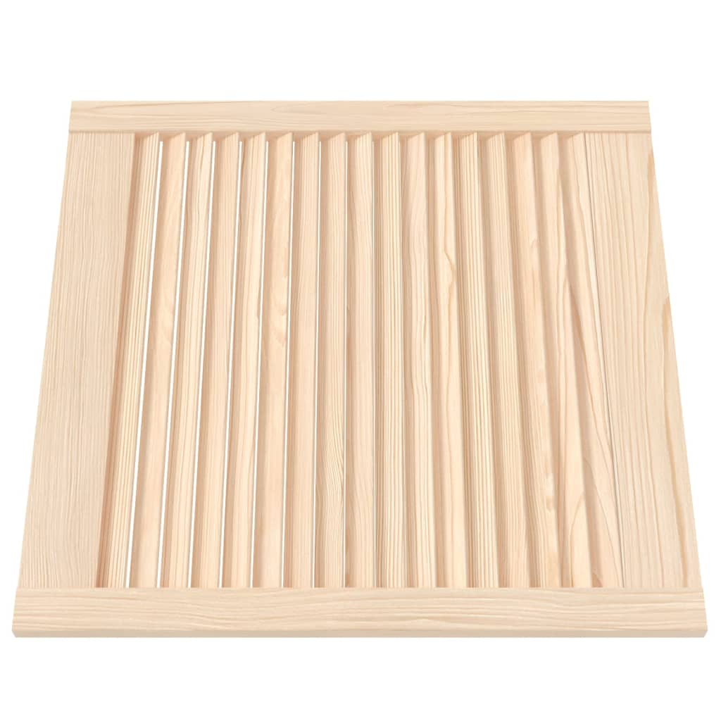 vidaXL Puertas de armario de lamas 2 uds madera de pino 61,5x59,4 cm