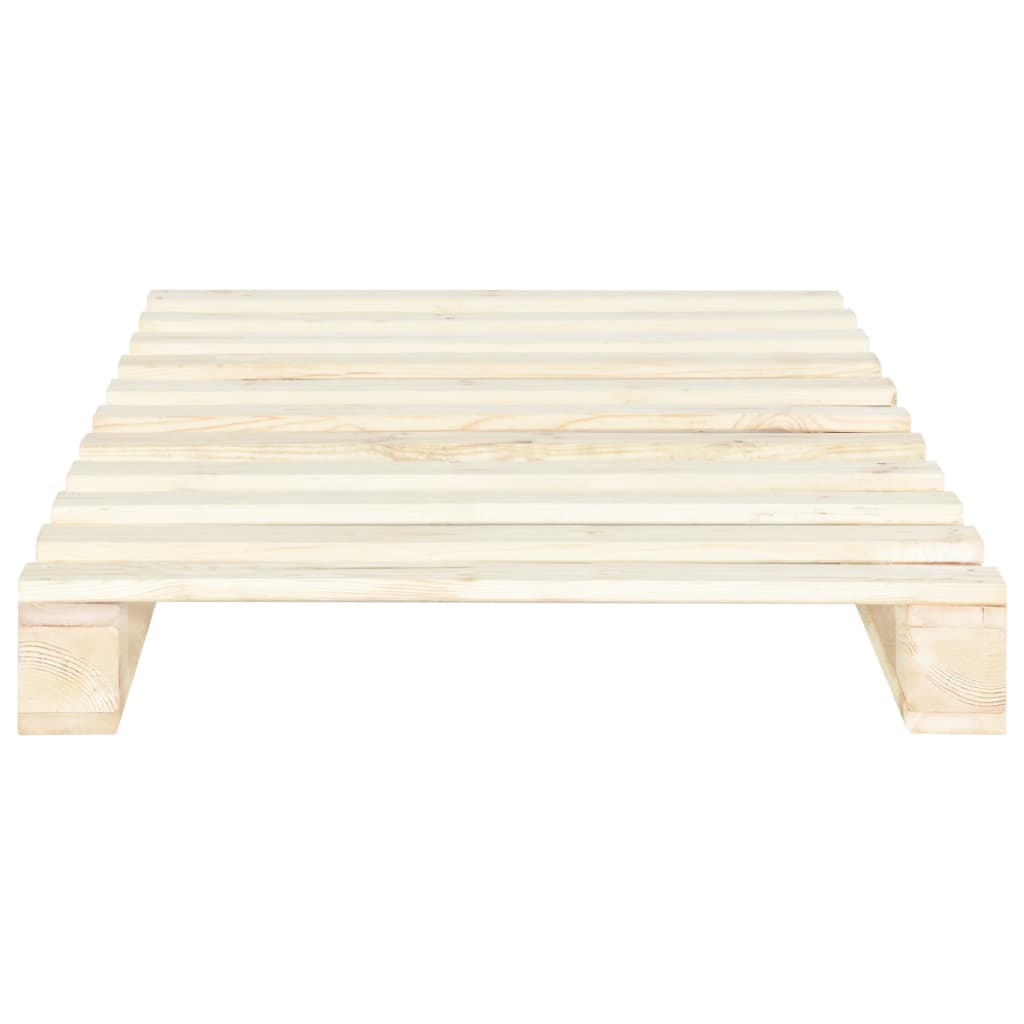 vidaXL Estructura de cama de palés madera maciza de pino 90x200 cm