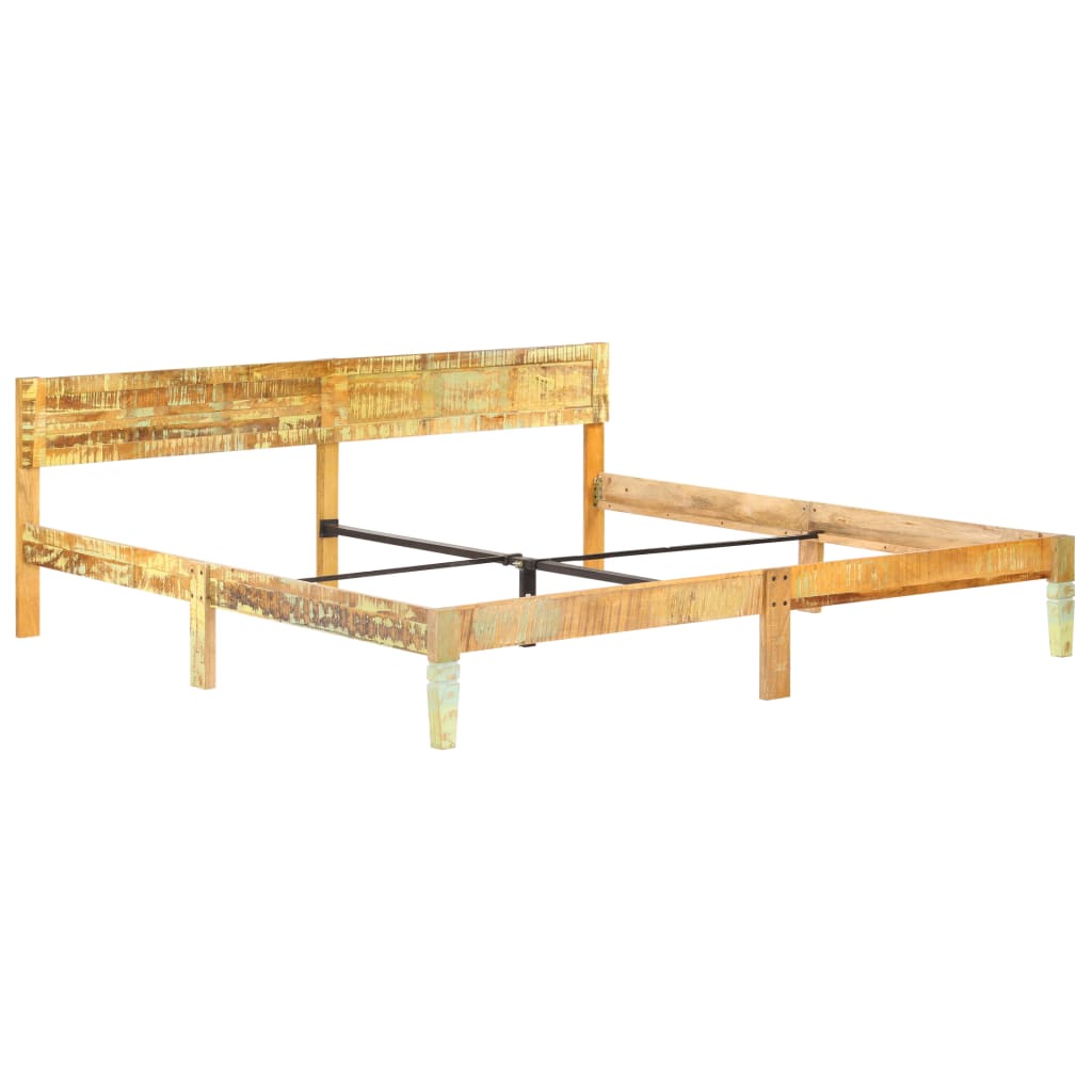 vidaXL Estructura de cama de madera maciza reciclada 200x200 cm
