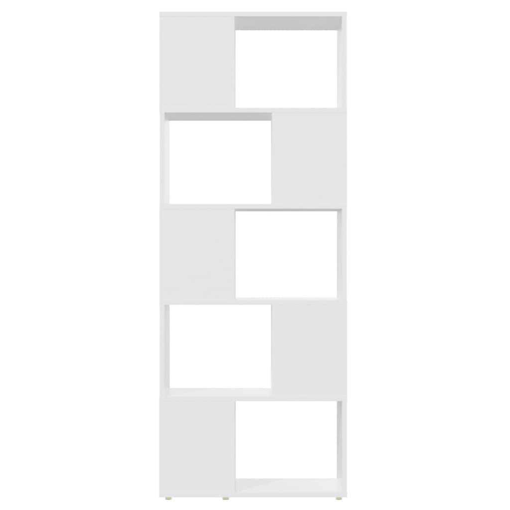 vidaXL Librería separador madera contrachapada blanco 60x24x155 cm