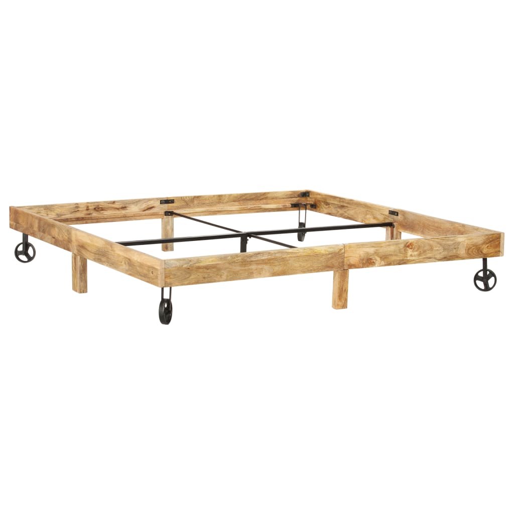 vidaXL Estructura de cama de madera maciza de mango 200x200 cm
