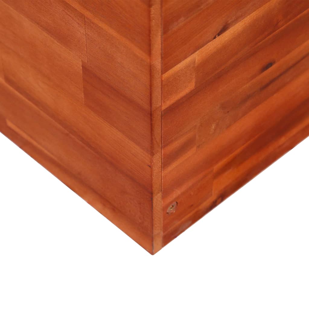vidaXL Arriate de madera de acacia 100x100x100 cm