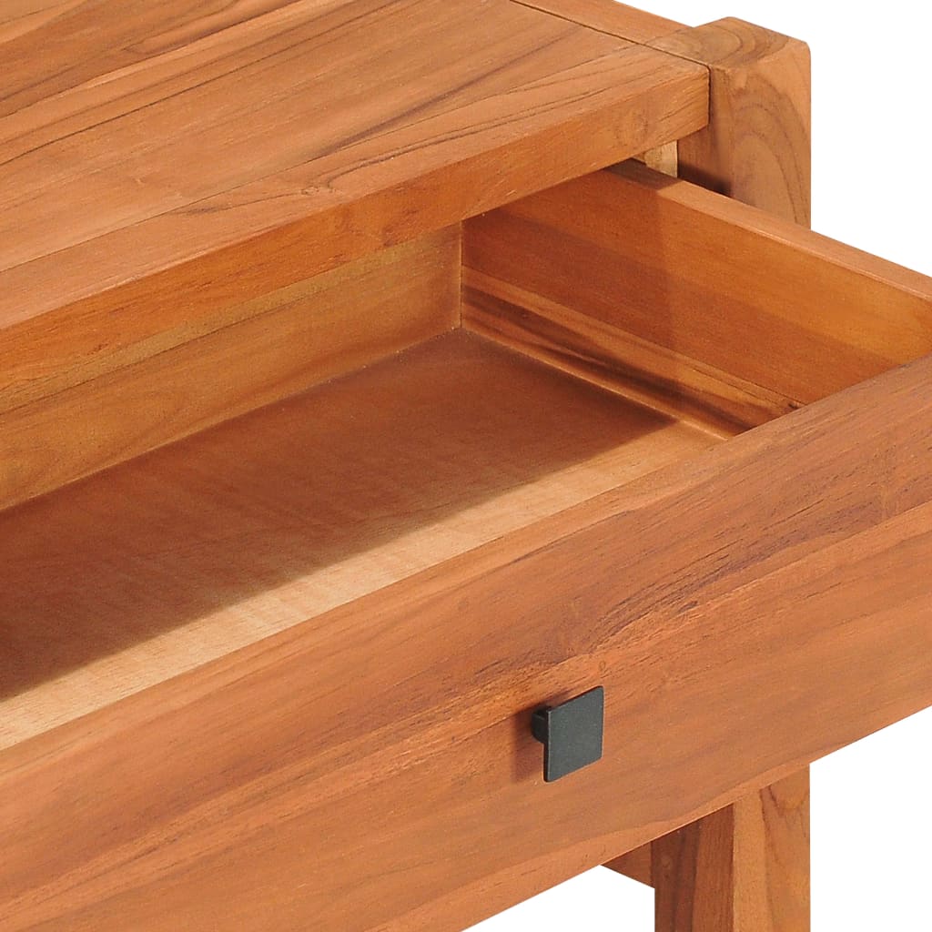 vidaXL Mueble de TV de madera de teca 140x40x45 cm