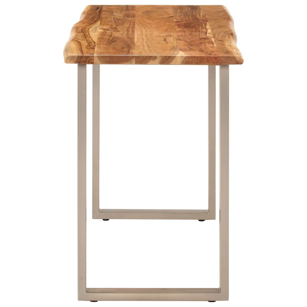 vidaXL Mesa de comedor madera maciza de acacia 110x50x76 cm