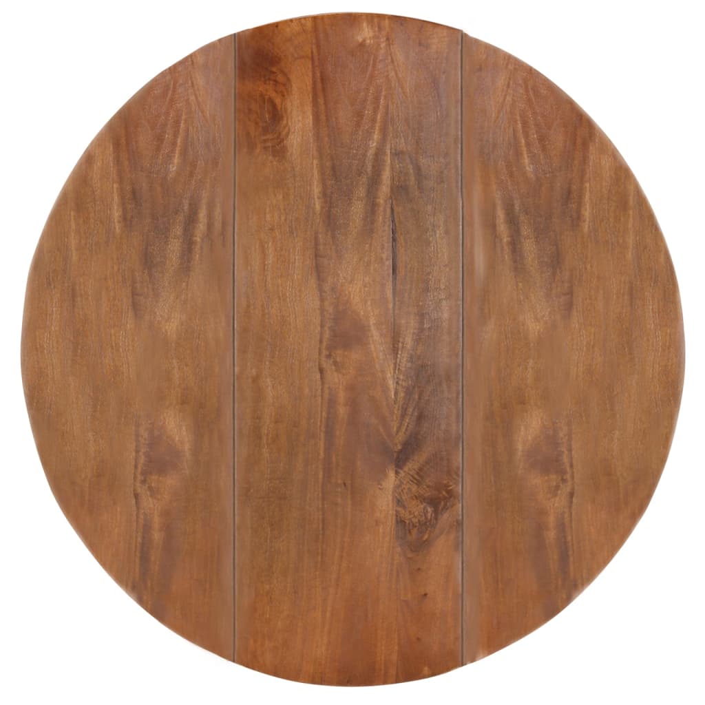 vidaXL Mesa de comedor redonda de madera maciza de mango 110x76 cm