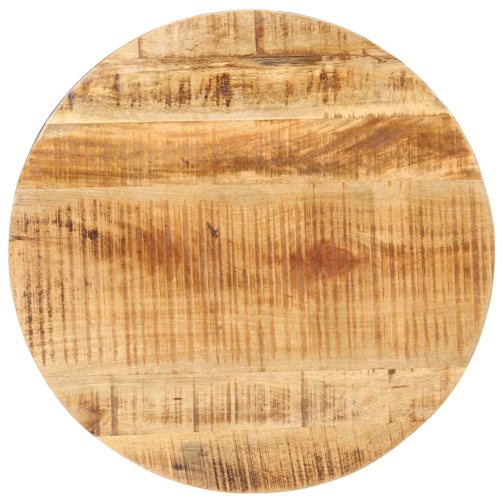 vidaXL Mesa de centro de madera de mango rugosa Ø68x43 cm