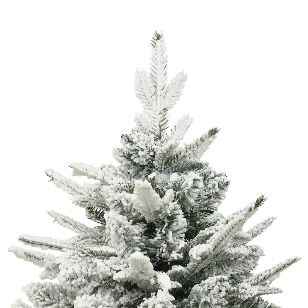 vidaXL Árbol de Navidad artificial con nieve PVC y PE verde 240 cm