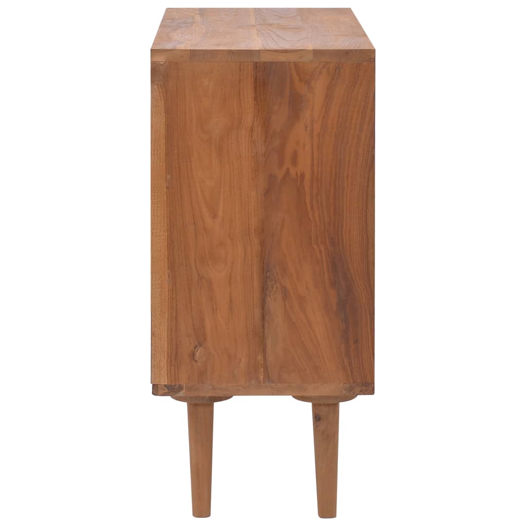 vidaXL Cajonera de madera maciza de teca 90x35x75 cm