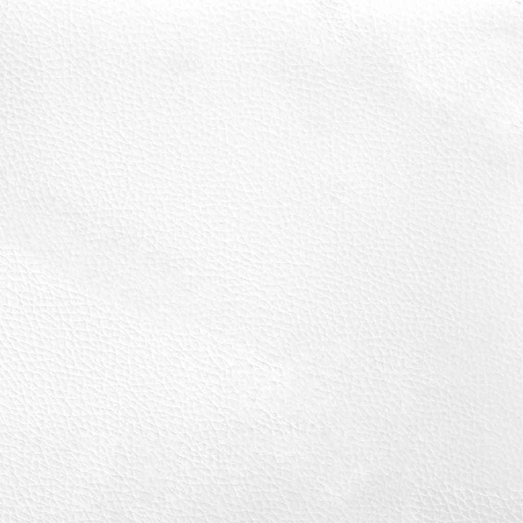 vidaXL Cama con cabecero cuero sintético blanco y negro 80x200 cm