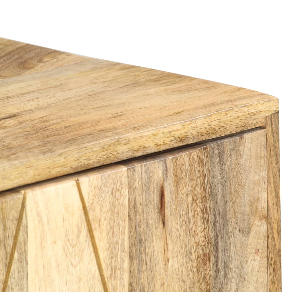 vidaXL Aparador de madera maciza de mango 118x30x75 cm