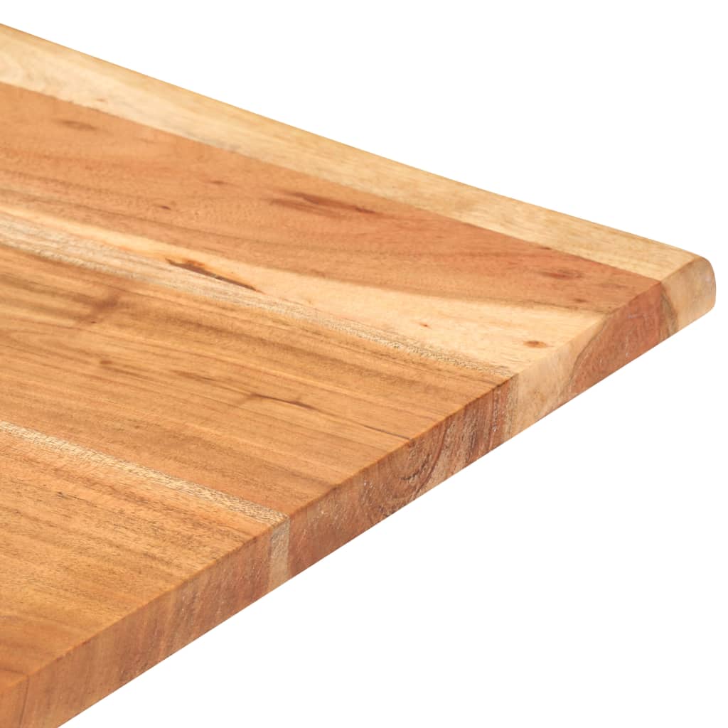 vidaXL Mesa alta de bar borde natural madera maciza acacia 50x50x110cm