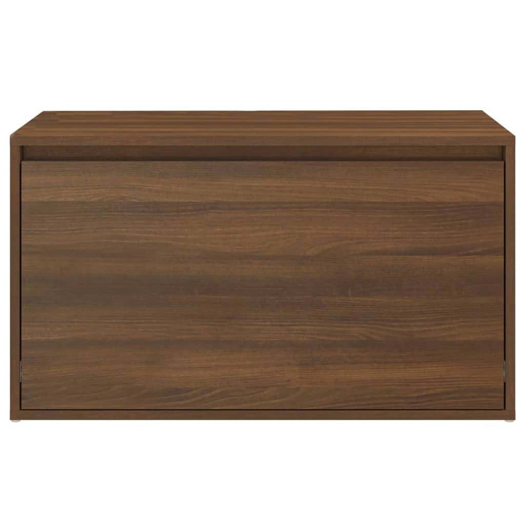 vidaXL Banco pasillo madera contrachapada roble marrón 80x40x45 cm