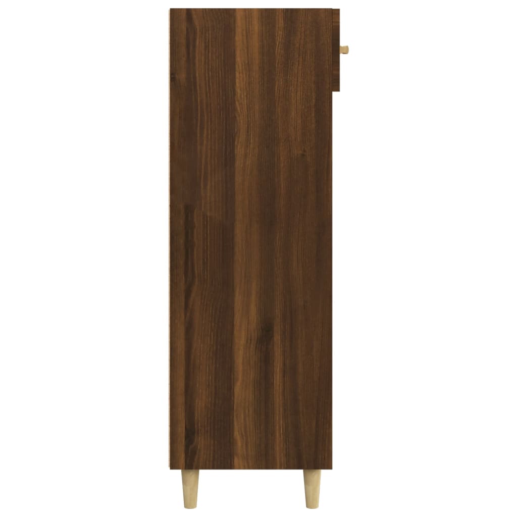 vidaXL Mueble zapatero madera contrachapada roble marrón 60x35x105 cm