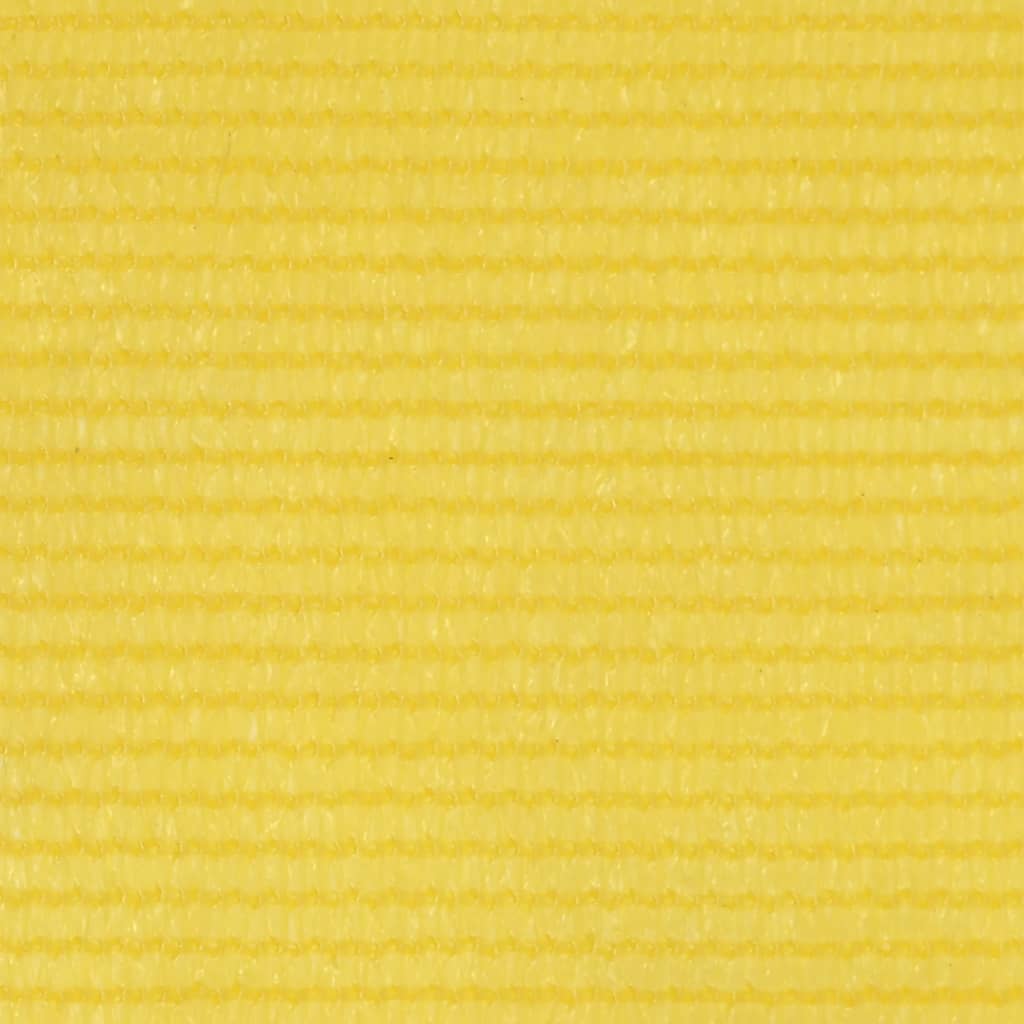 vidaXL Toldo para balcón HDPE amarillo 120x500 cm