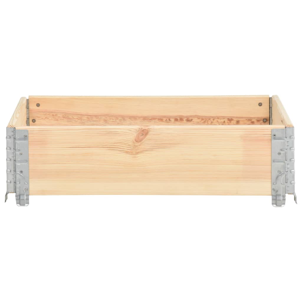vidaXL Arriate de madera maciza de pino 60x80 cm