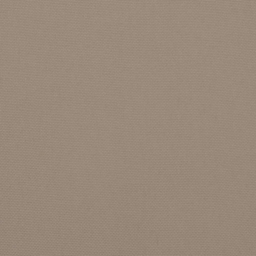 vidaXL Cojín para sofá de palets de tela gris taupé 60x61,5x10 cm