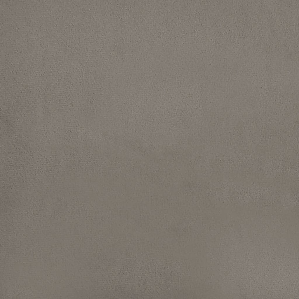 vidaXL Sofá de 2 plazas de terciopelo gris claro 140 cm