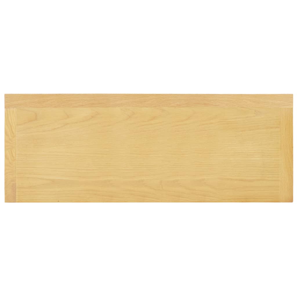 vidaXL Aparador de madera maciza de roble 90x33,5x83 cm