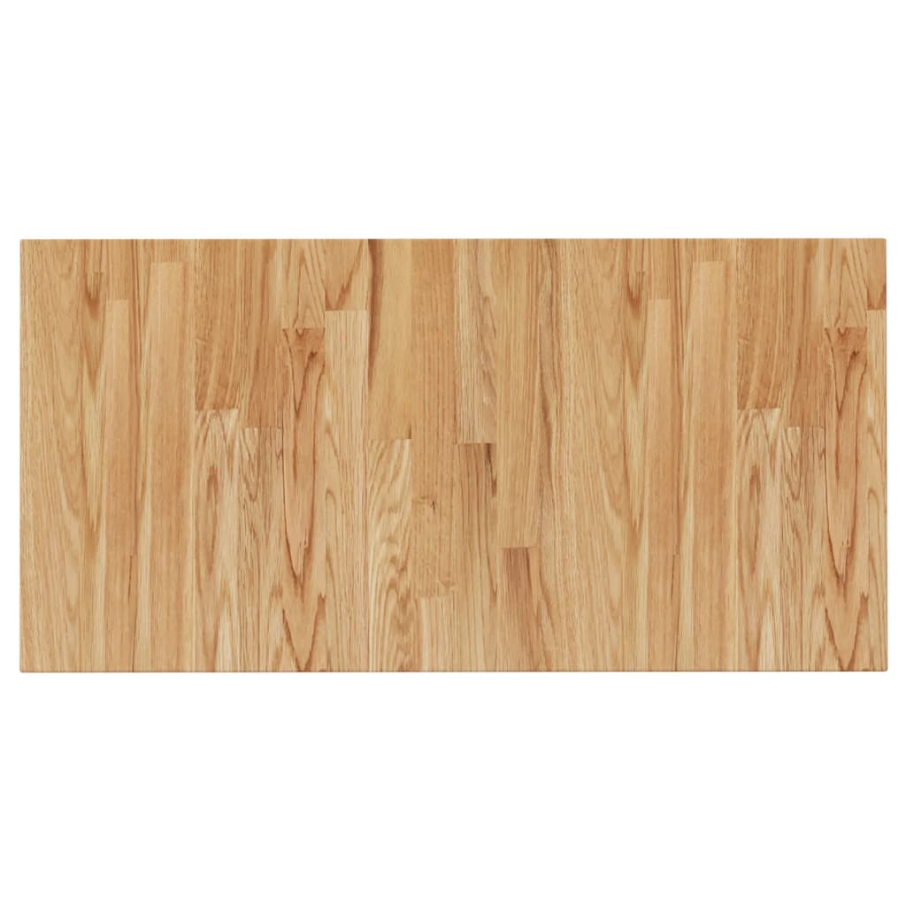 vidaXL Encimera de baño marrón claro madera maciza tratada 80x40x1,5cm