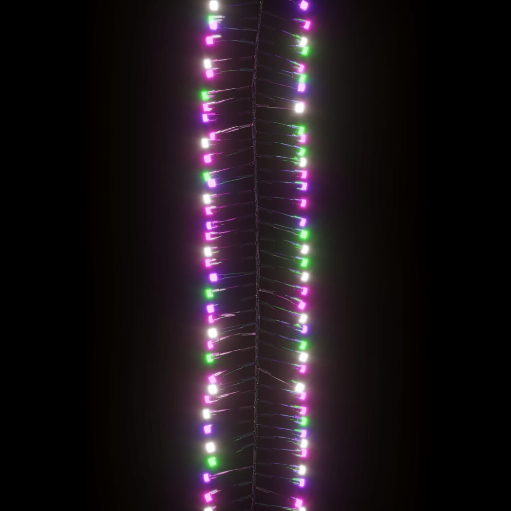 vidaXL Tira de luces de racimo con 1000 LED PVC pastel multicolor 11 m