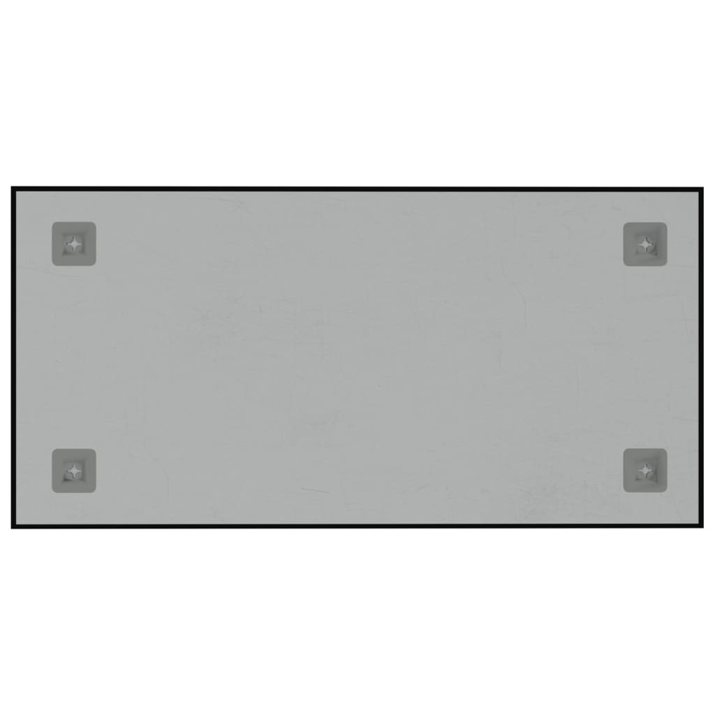 vidaXL Pizarra magnética de pared vidrio templado negro 60x30 cm