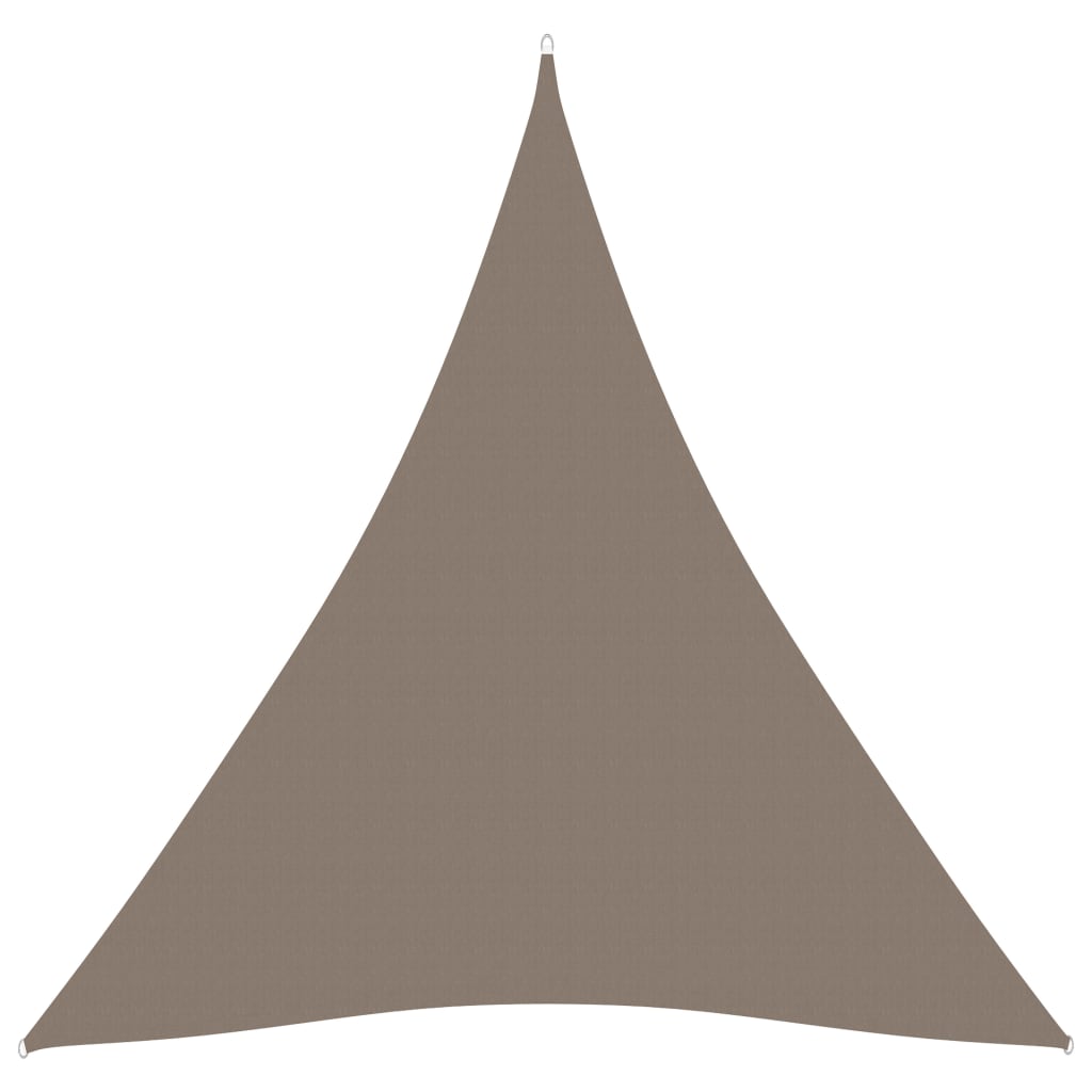 vidaXL Toldo de vela triangular tela Oxford gris taupe 4x4x4 m