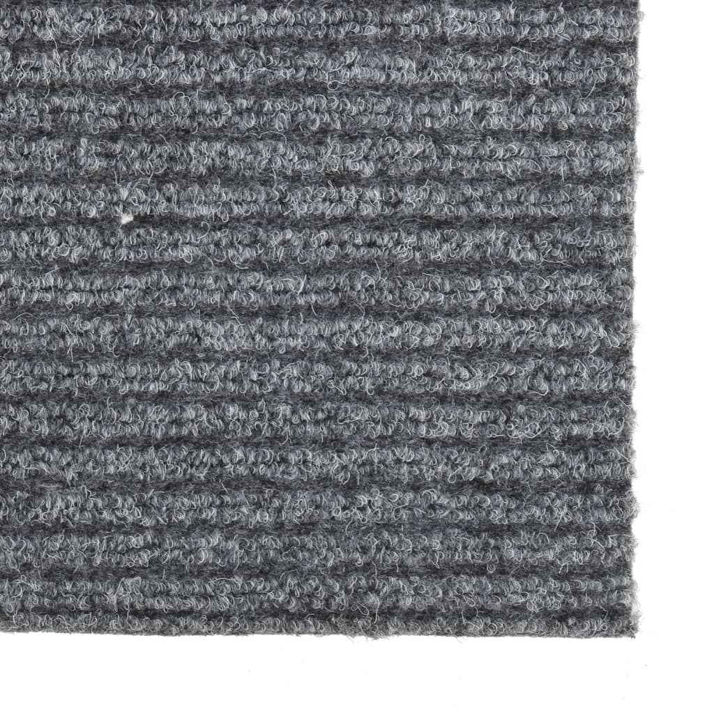 vidaXL Alfombra de pasillo atrapa suciedad 100x350 cm gris