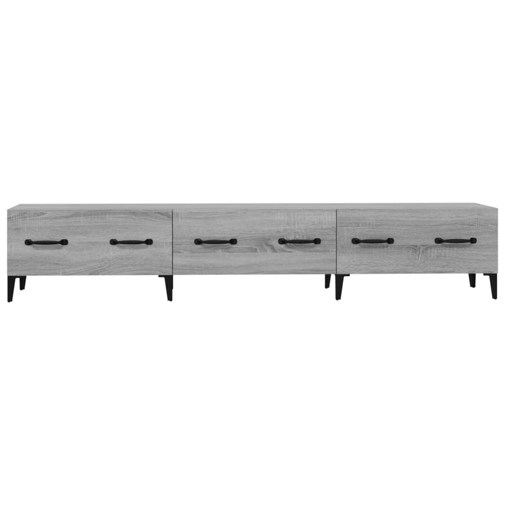 vidaXL Mueble para TV madera contrachapada gris Sonoma 150x34,5x30 cm