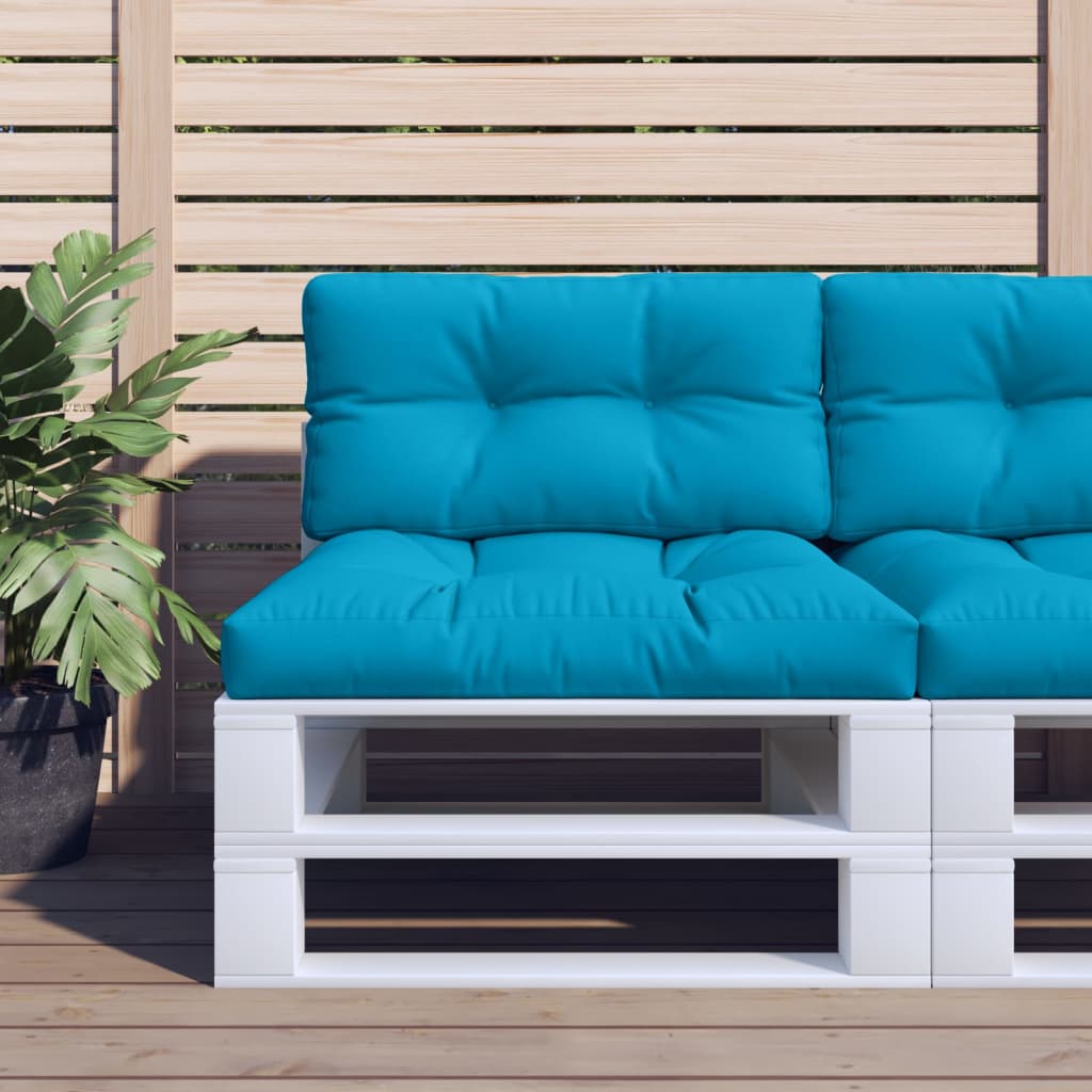 vidaXL Cojín para sofá de palets azul 80x40x10 cm