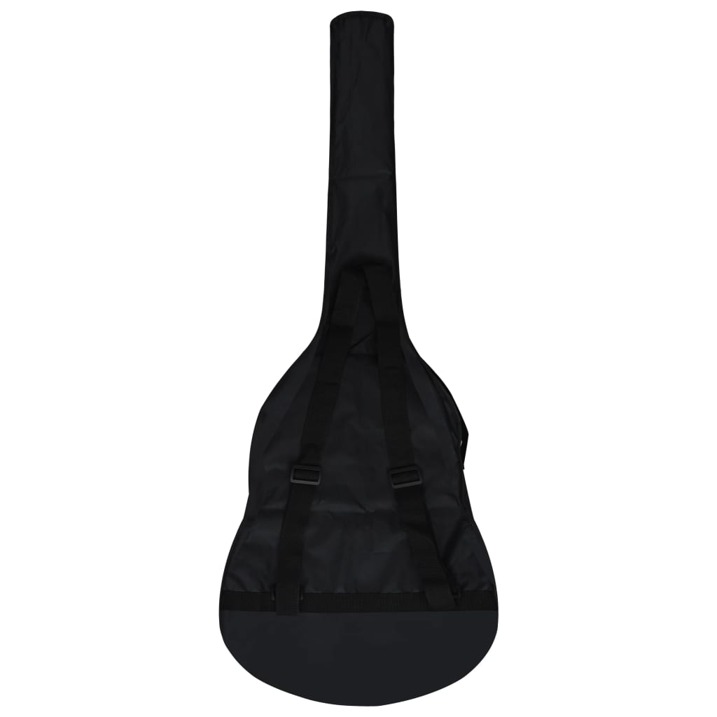vidaXL Funda para guitarra clásica 1/2 tela negro 94x35 cm