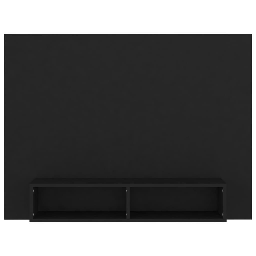 vidaXL Mueble de TV de pared madera contrachapada negro 120x23,5x90 cm