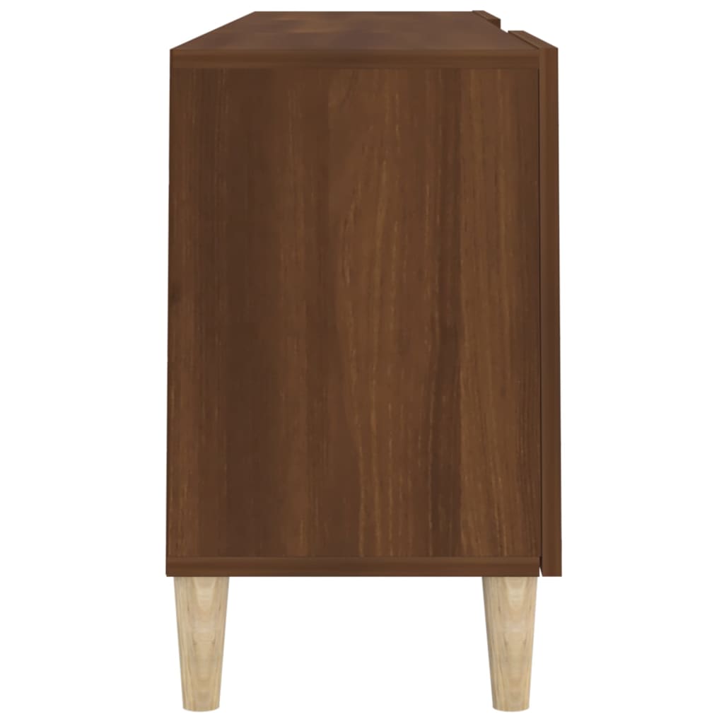 vidaXL Mueble de TV madera contrachapada marrón roble 150x30x50 cm