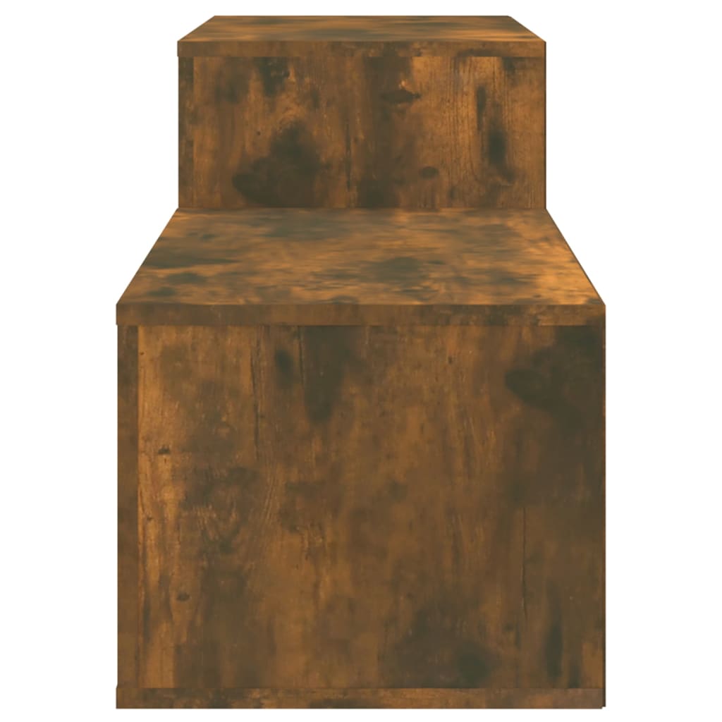 vidaXL Mueble zapatero madera contrachapada roble ahumado 150x35x45 cm