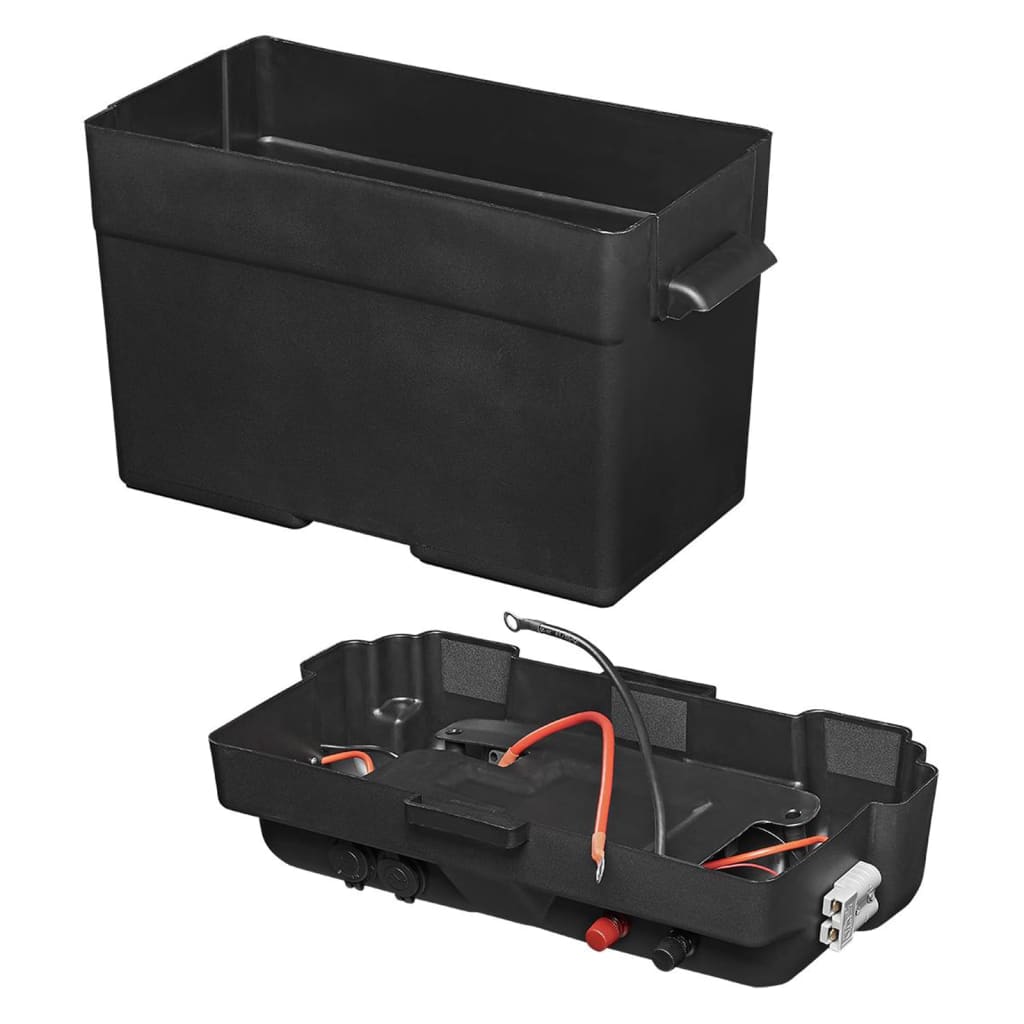 ProPlus Caja de batería con USB y voltímetro 35x18x23 cm
