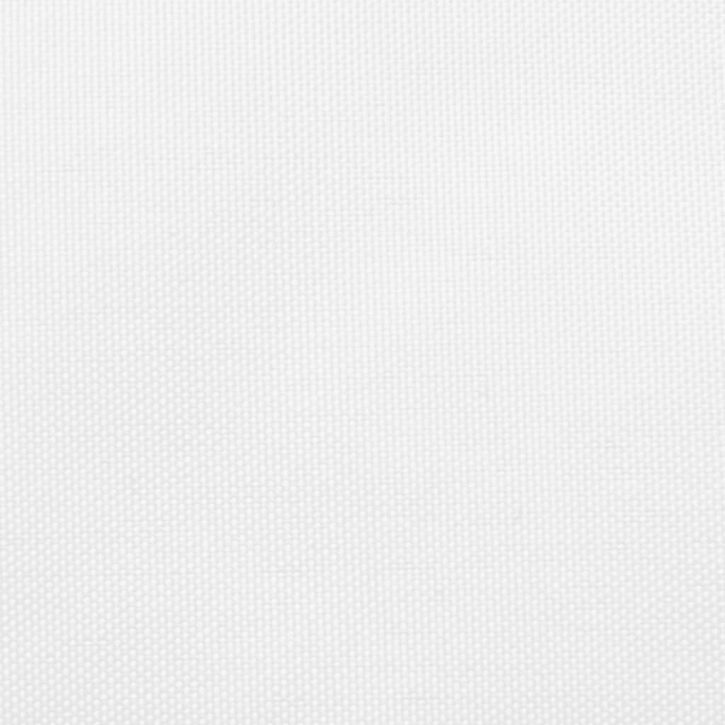 vidaXL Toldo de vela rectangular tela Oxford blanco 2,5x5 m