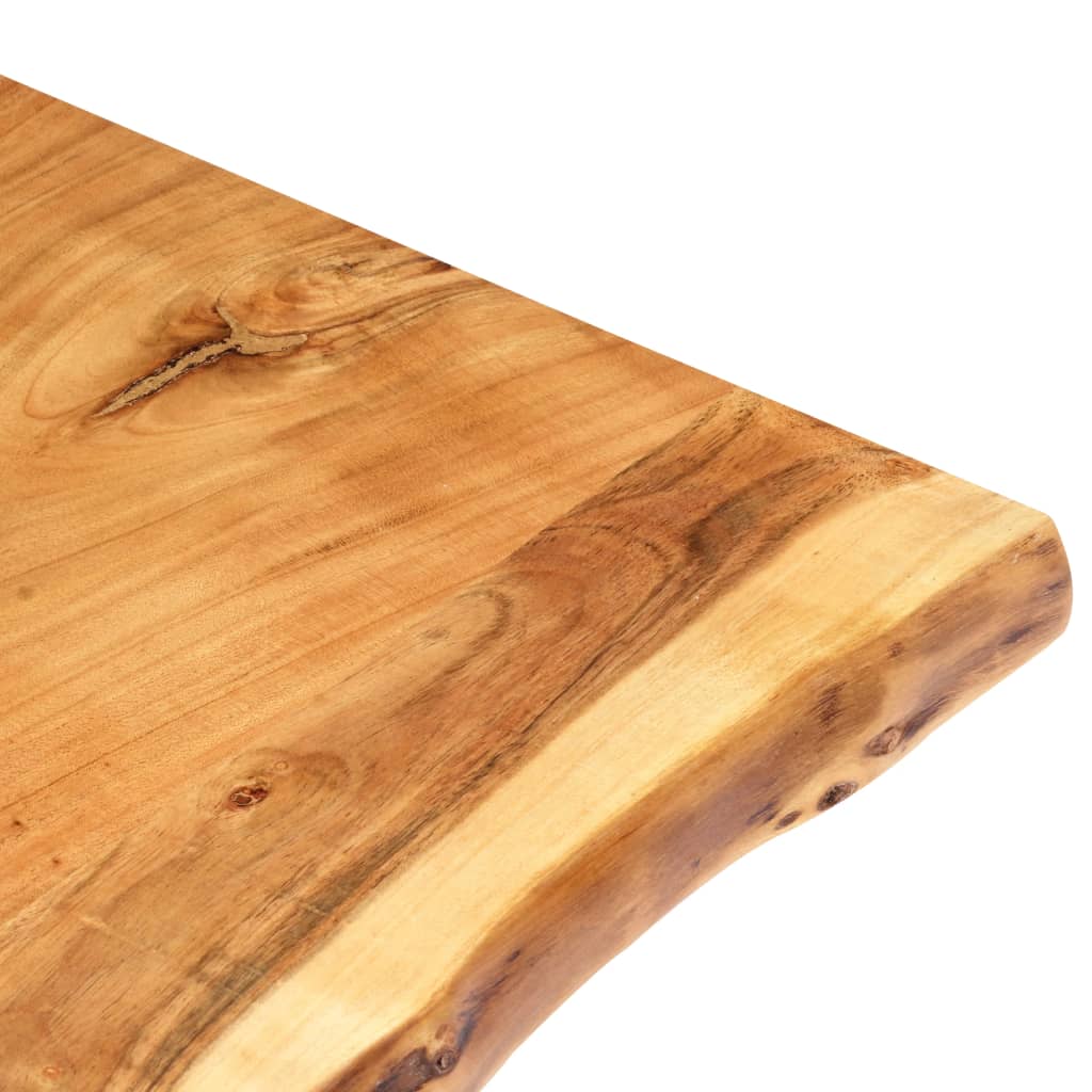 vidaXL Superficie de mesa de madera maciza de acacia 80x(50-60)x3,8 cm