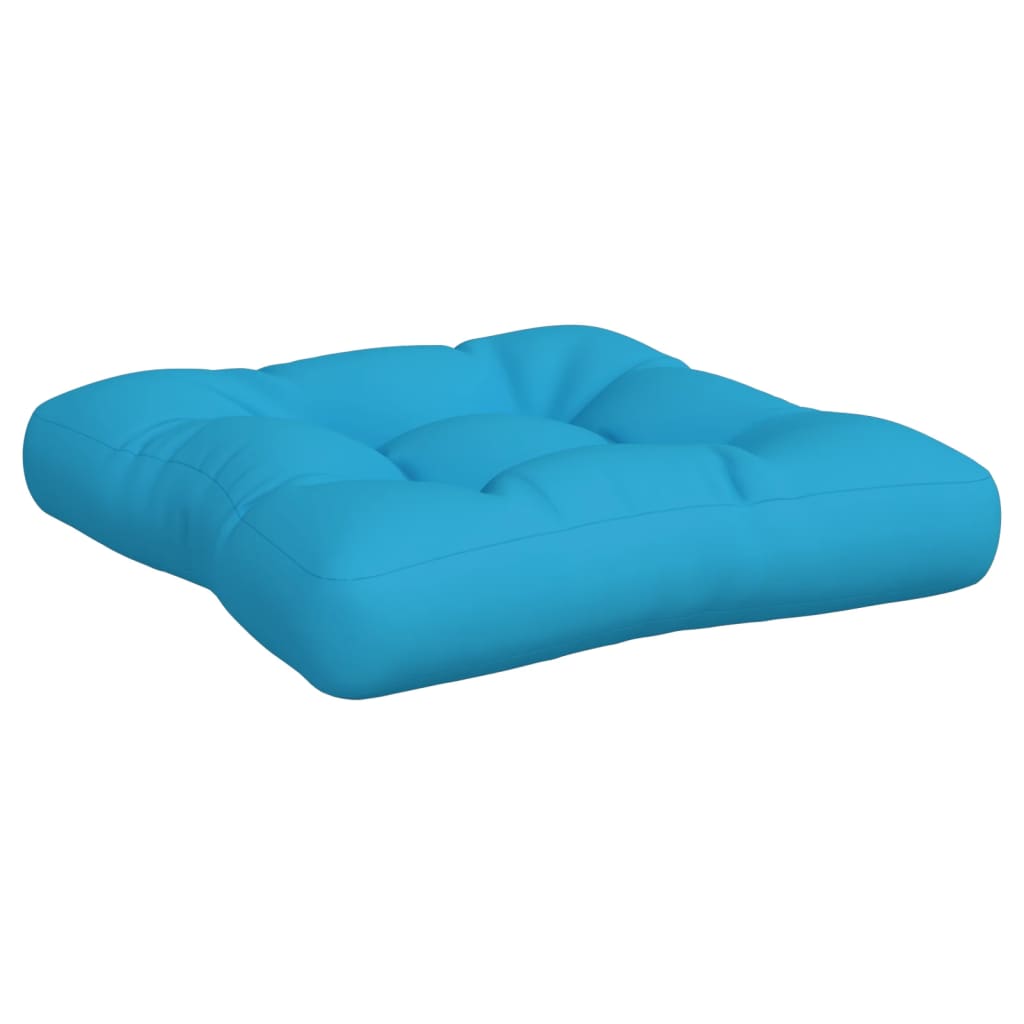 vidaXL Cojines para sofá de palets 3 unidades tela azul